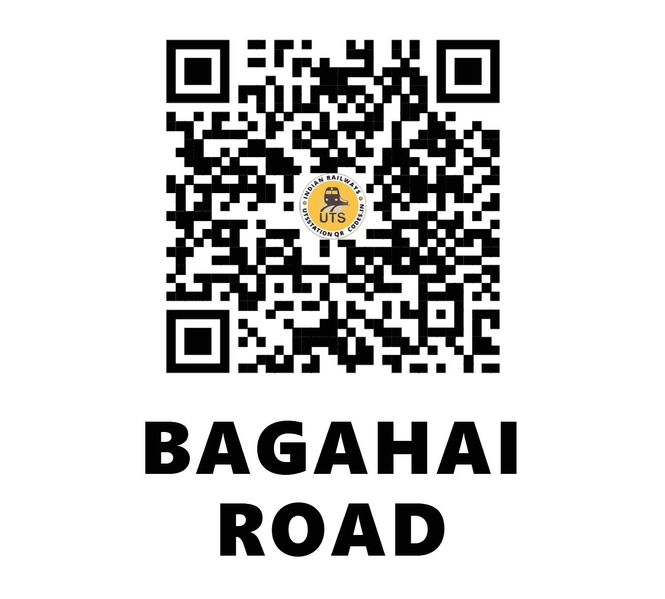 UTS QR Code for BAGAHAI ROAD - BGHI (WC - MADHYA PRADESH)
